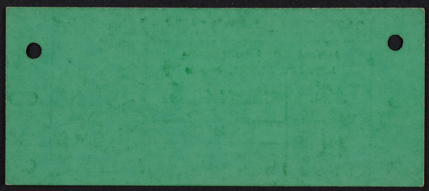 Ticket for Michael Rogers, January 16, 1968 (back)