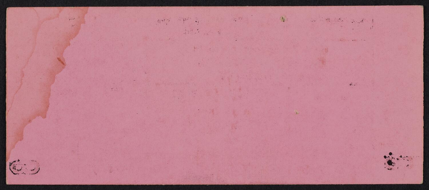 Ticket for Doobie Brothers and Argent, May 18, 1973 (back)