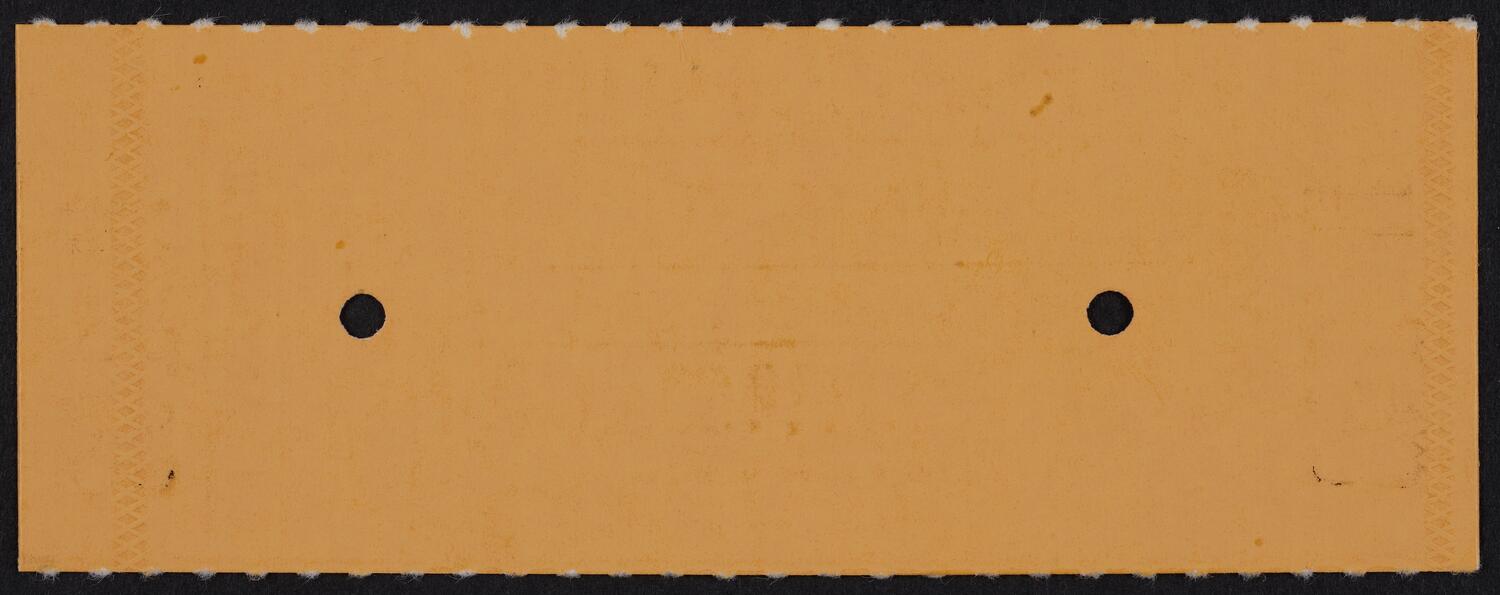 Ticket for Vienna Octet, February 4, 1985 (back)