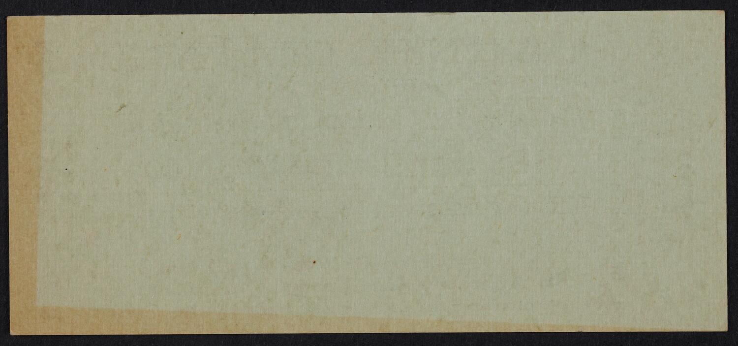 Ticket for St. Andrew's One-Cent Coffee Stands Benefit, April 22, 1914 (back)