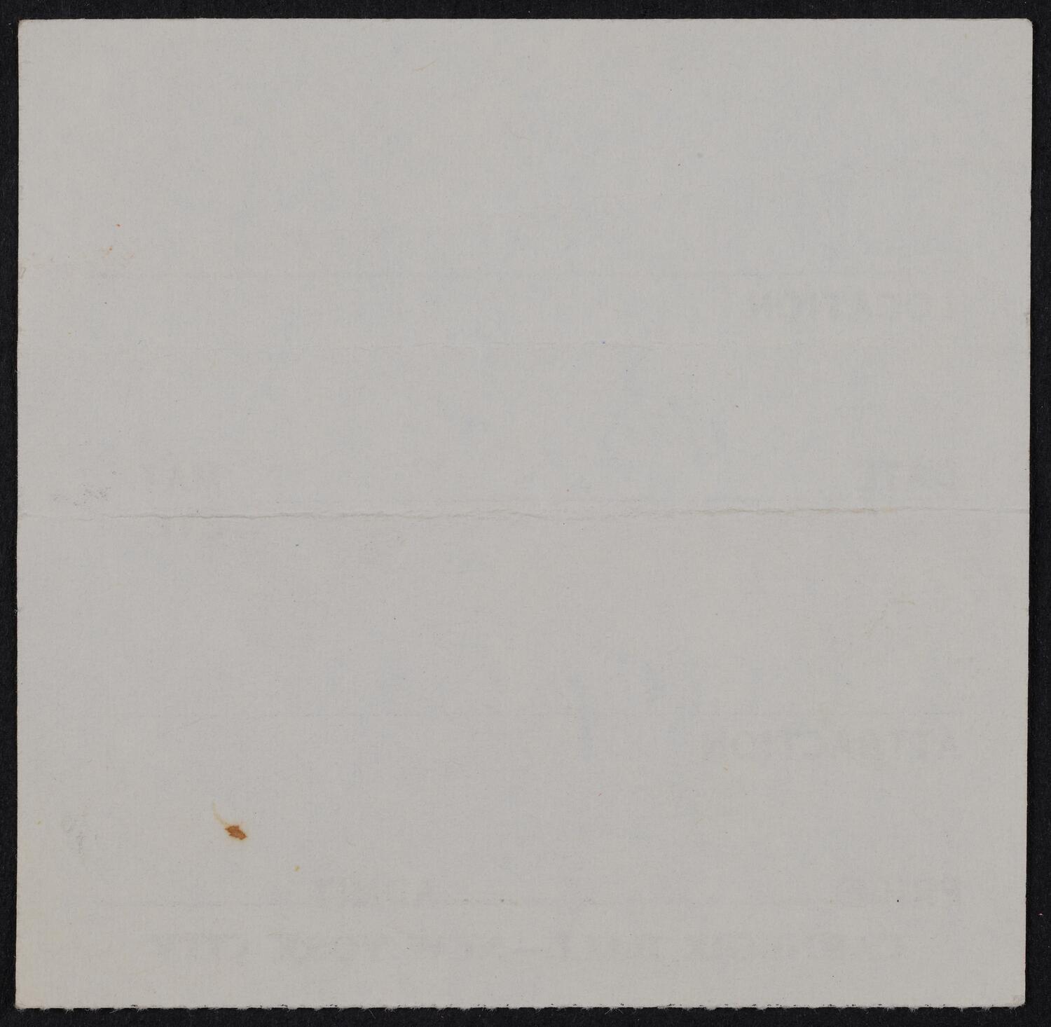Ticket for Regine Crespin, April 23, 1975 (back)