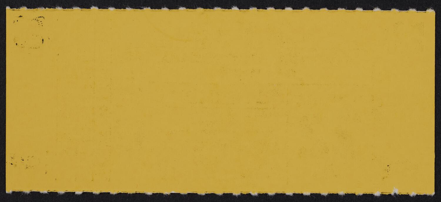 Ticket for Gewandhaus Orchestra of Leipzig, October 22, 1984 (back)