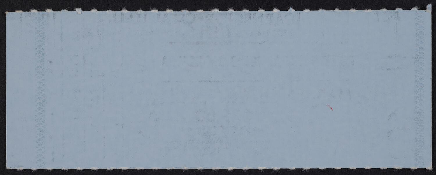 Ticket for Royal Philharmonic Orchestra, March 2, 1985 (back)