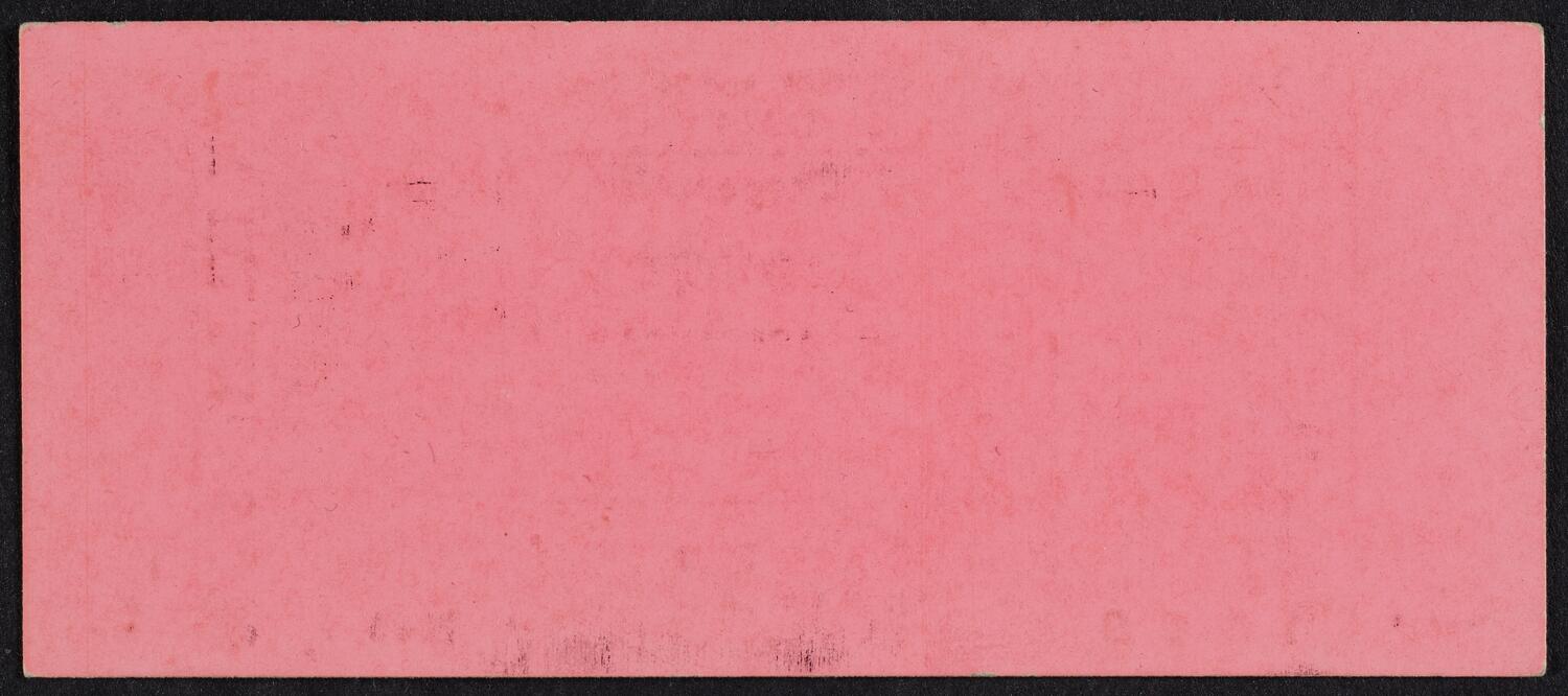 Ticket for Vladimir Horowitz, April 17, 1966 (back)