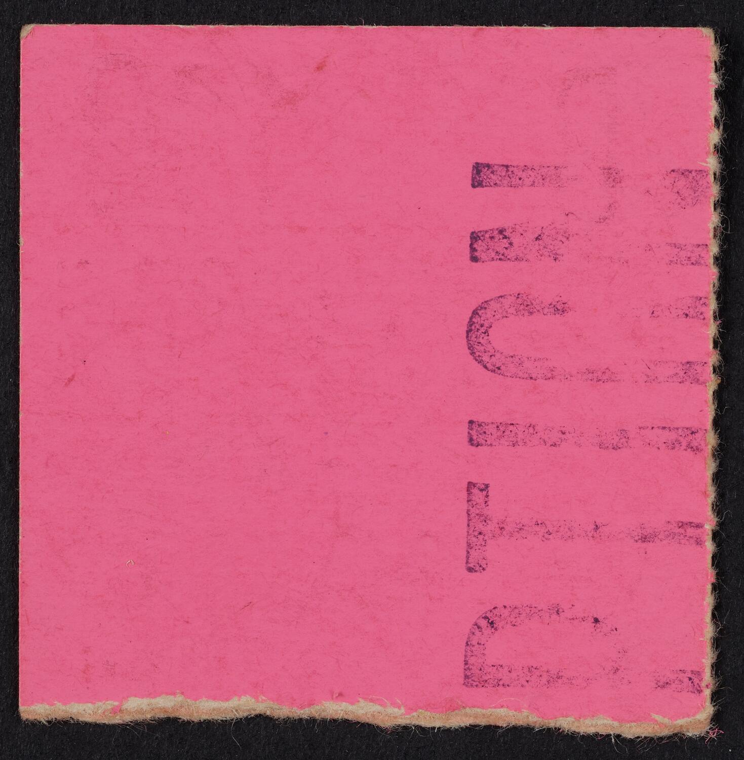 Ticket for Birgit Nilsson, April 30, 1972 (back)