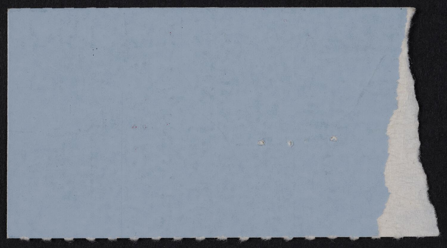 Ticket for Detroit Symphony Orchestra, January 31, 1987 (back)