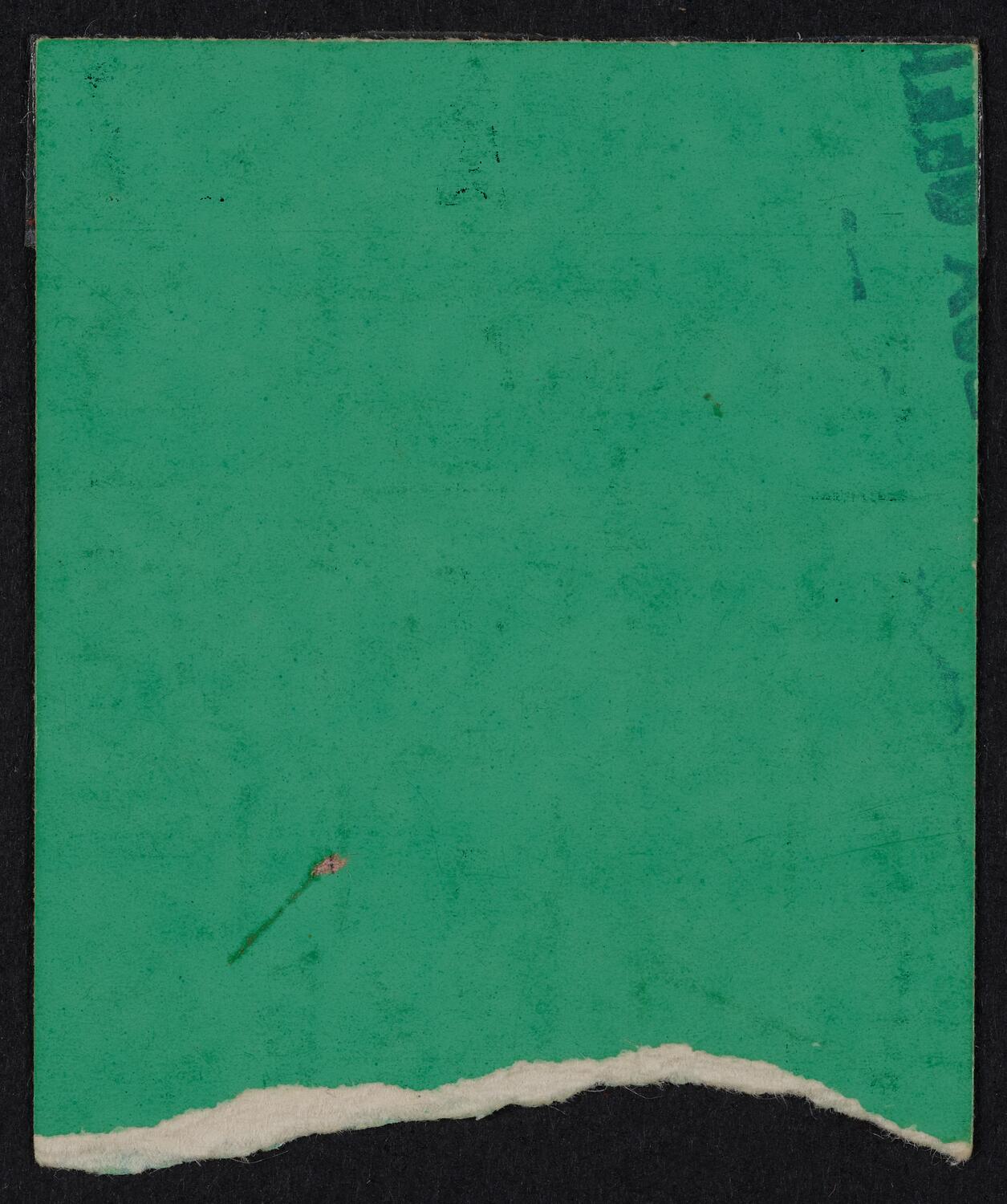 Ticket for Rod McKuen: Birthday Concert, April 29, 1971 (back)