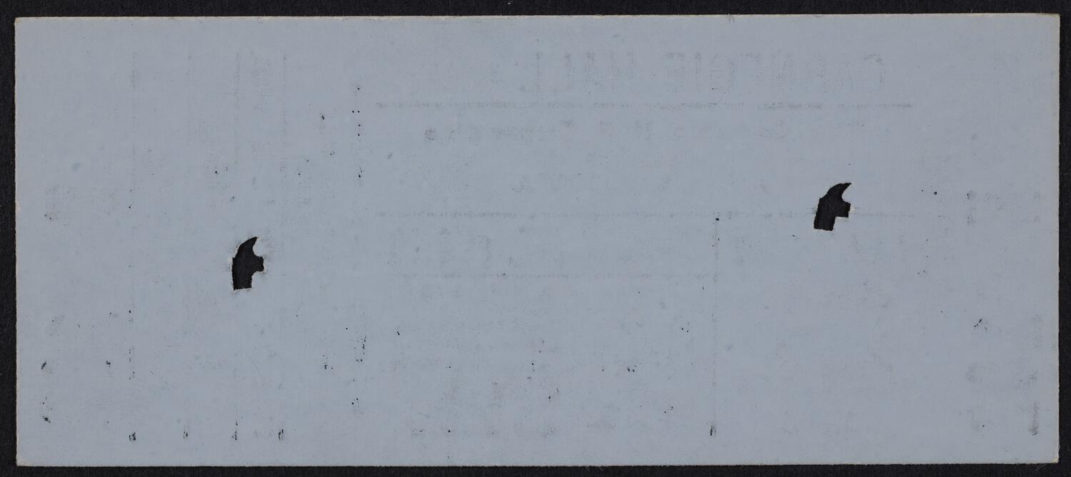 Ticket for Andrés Segovia, March 22, 1981 (back)