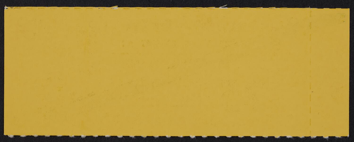 Ticket for Boston Symphony Orchestra, October 25, 1984 (back)