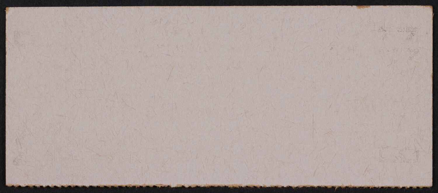 Ticket for American Opera Society, January 21, 1970 (back)