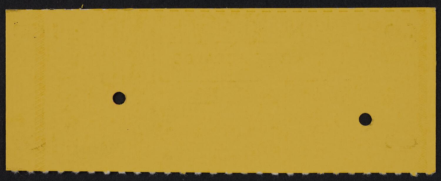 Ticket for Salvatore Accardo, November 4, 1984 (back)
