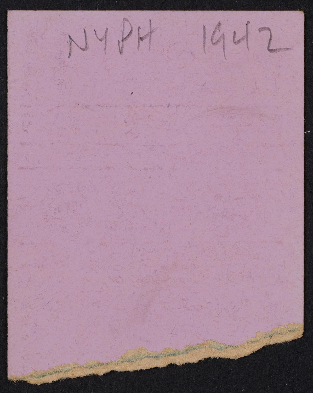 Ticket for Philharmonic Symphony Society of New York: Young People's Concert, April 18, 1942 (back)