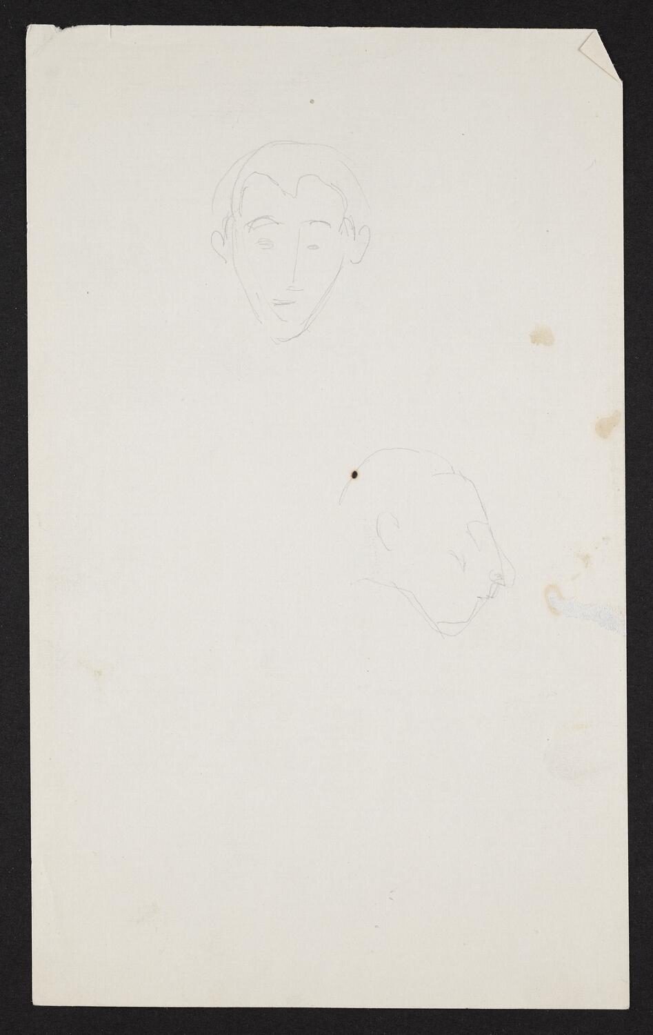 Sketch of two faces