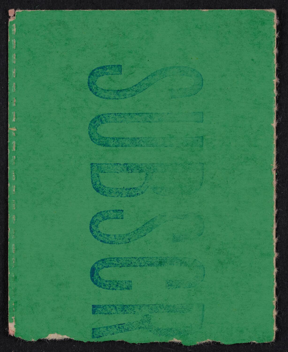 Ticket for Leontyne Price, February 10, 1974 (back)