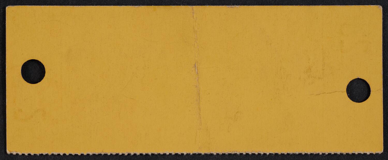 Ticket for Philadelphia Orchestra, September 24, 1963 (back)