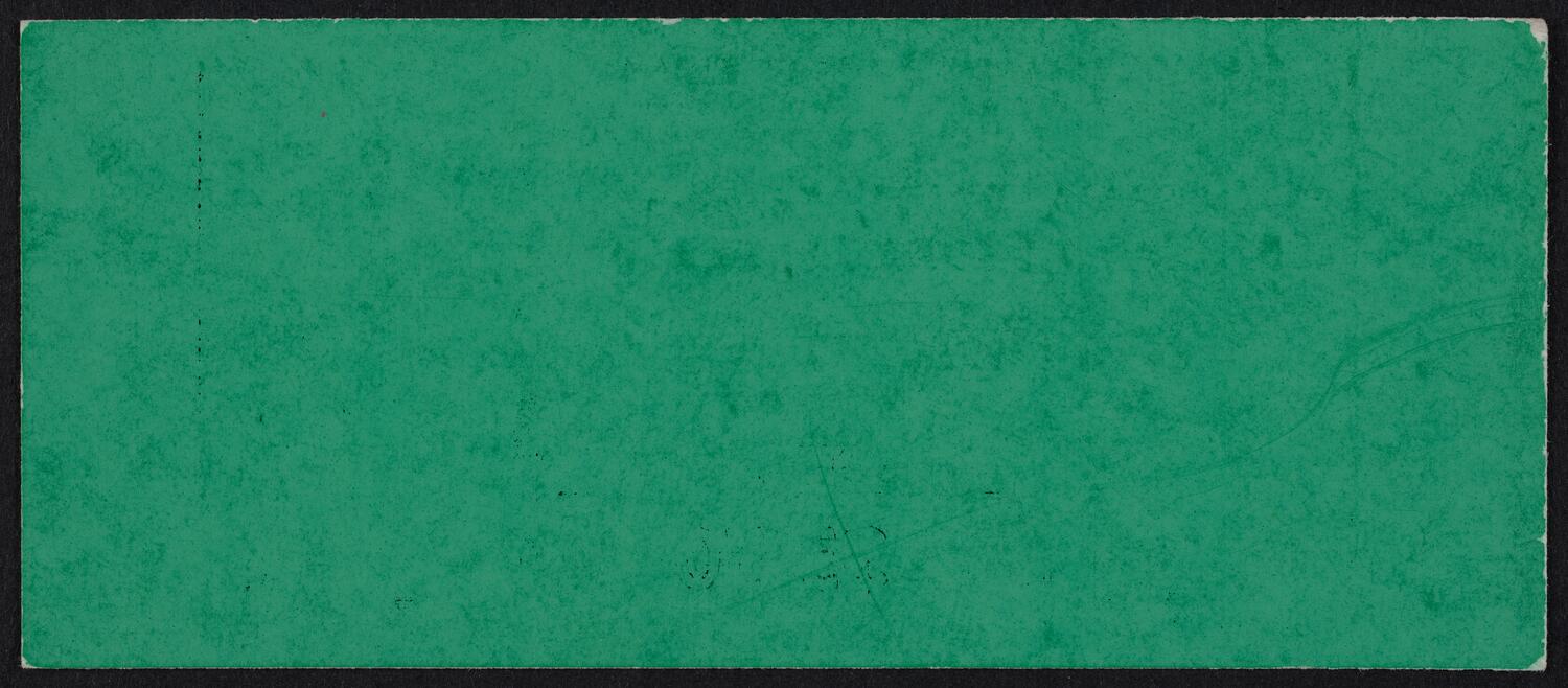 Ticket for Oskana Bryn and Richard Zgodava, May 25, 1972 (back)