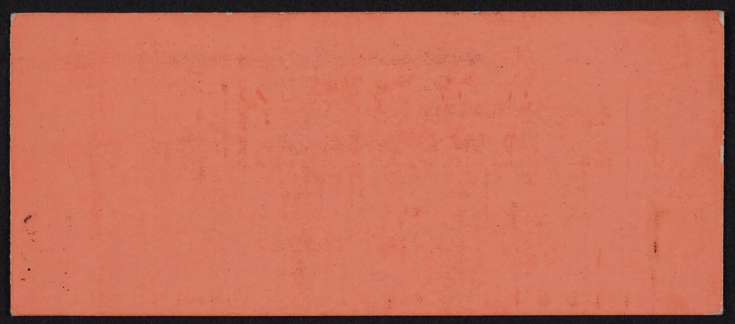 Ticket for Carnegie Hall Ushers' Concert and Art Exhibition, June 24, 1981 (back)