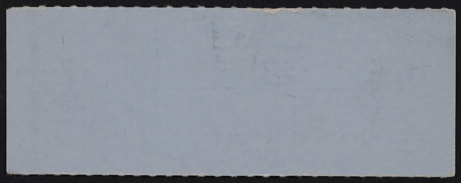 Ticket for Orchestre De La Suisse Romande, November 7, 1985 (back)