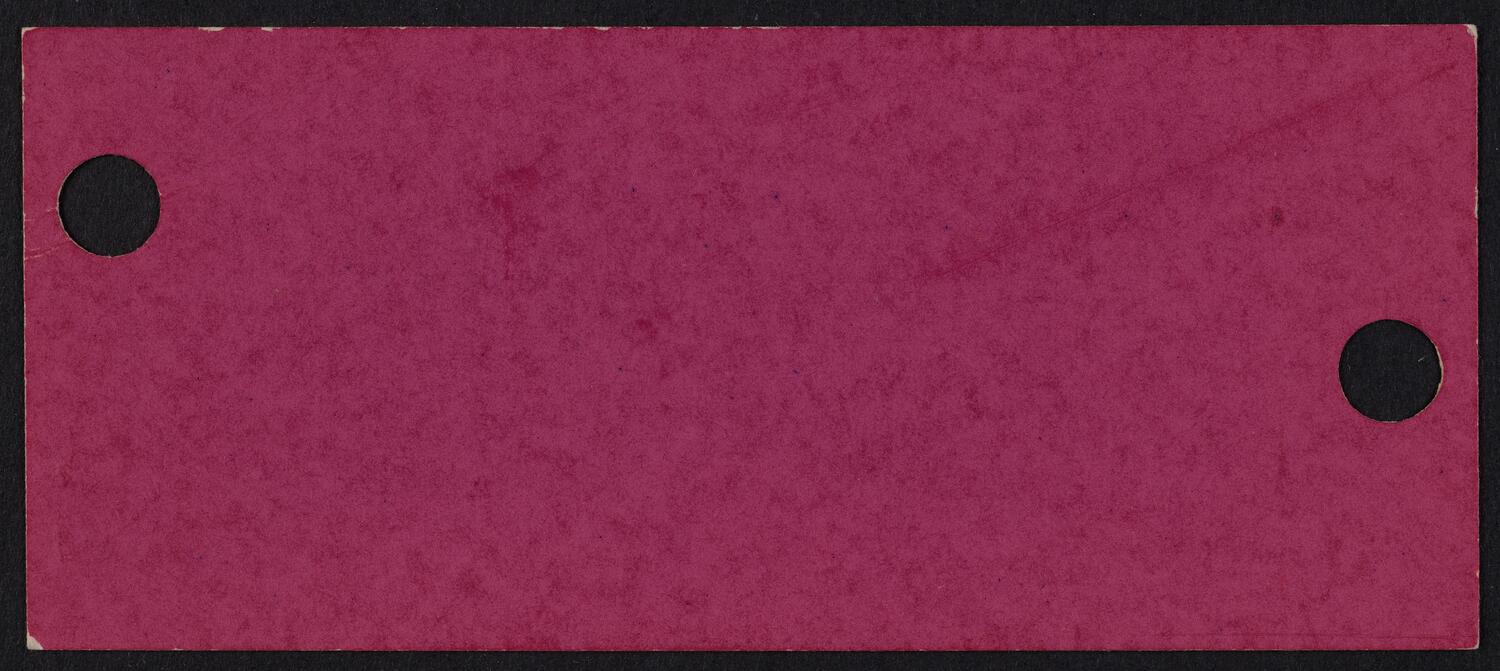 Ticket for Oratorio Society of New York: Handel's Messiah, December 19, 1963 (back)