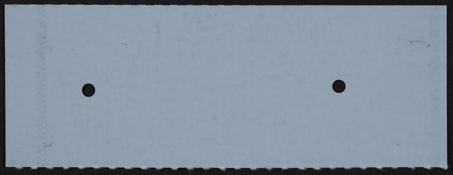 Ticket for Philadelphia Orchestra, October 16, 1984 (back)