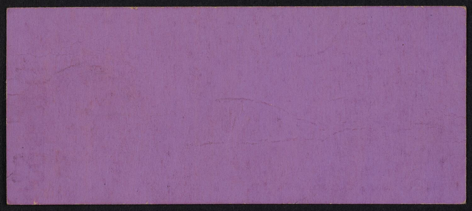 Ticket for John Masefield, January 9, 1933 (back)