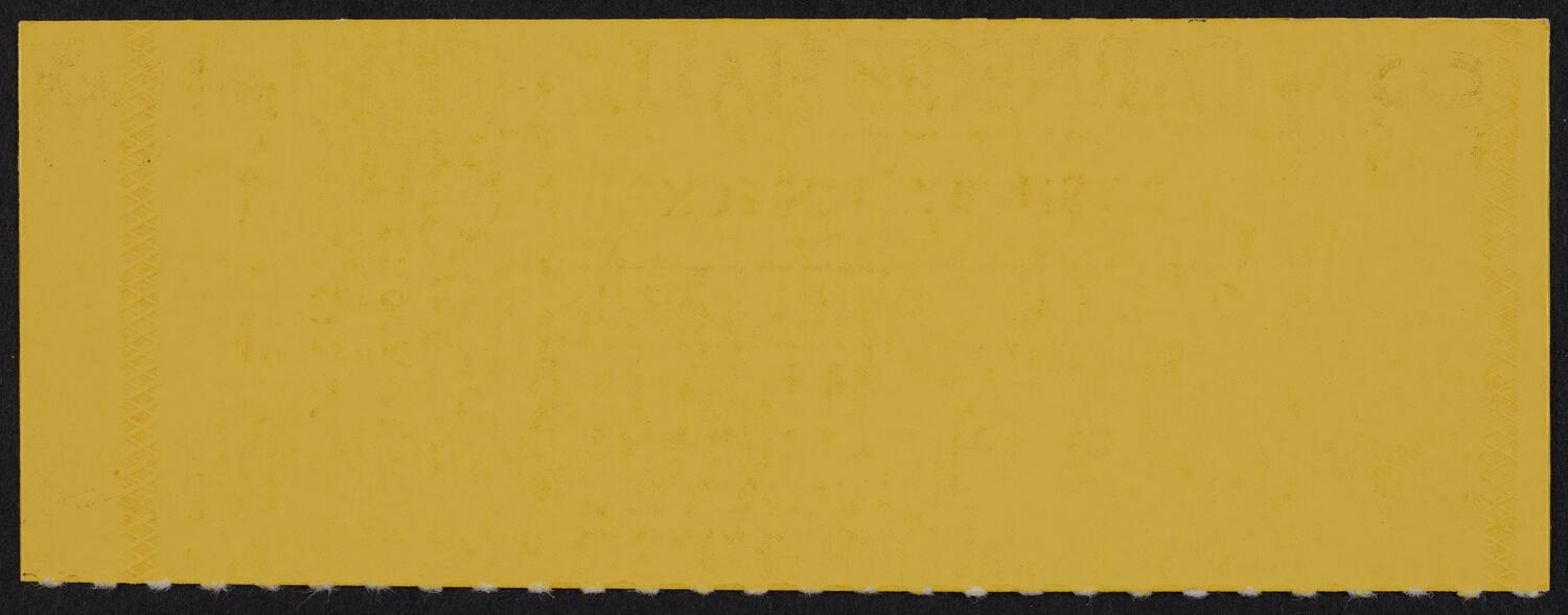 Ticket for Bach by Rosalyn Tureck, October 11, 1984 (back)