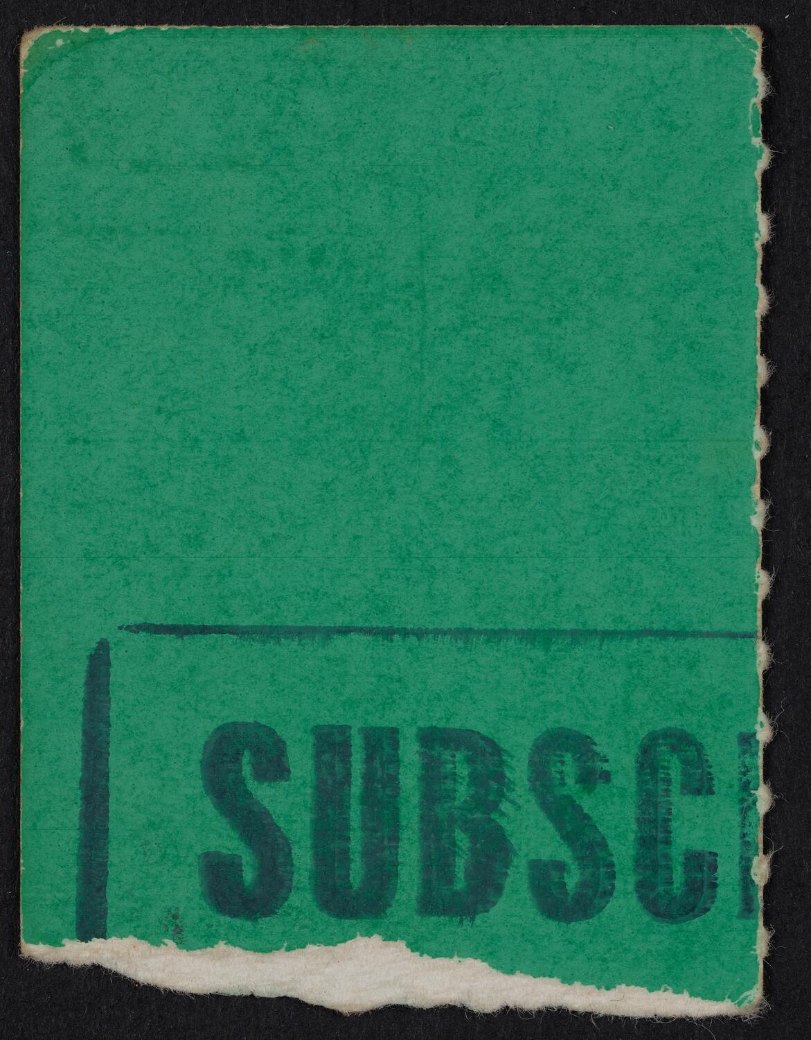 Ticket for Opera Orchestra of New York, March 6, 1974 (back)