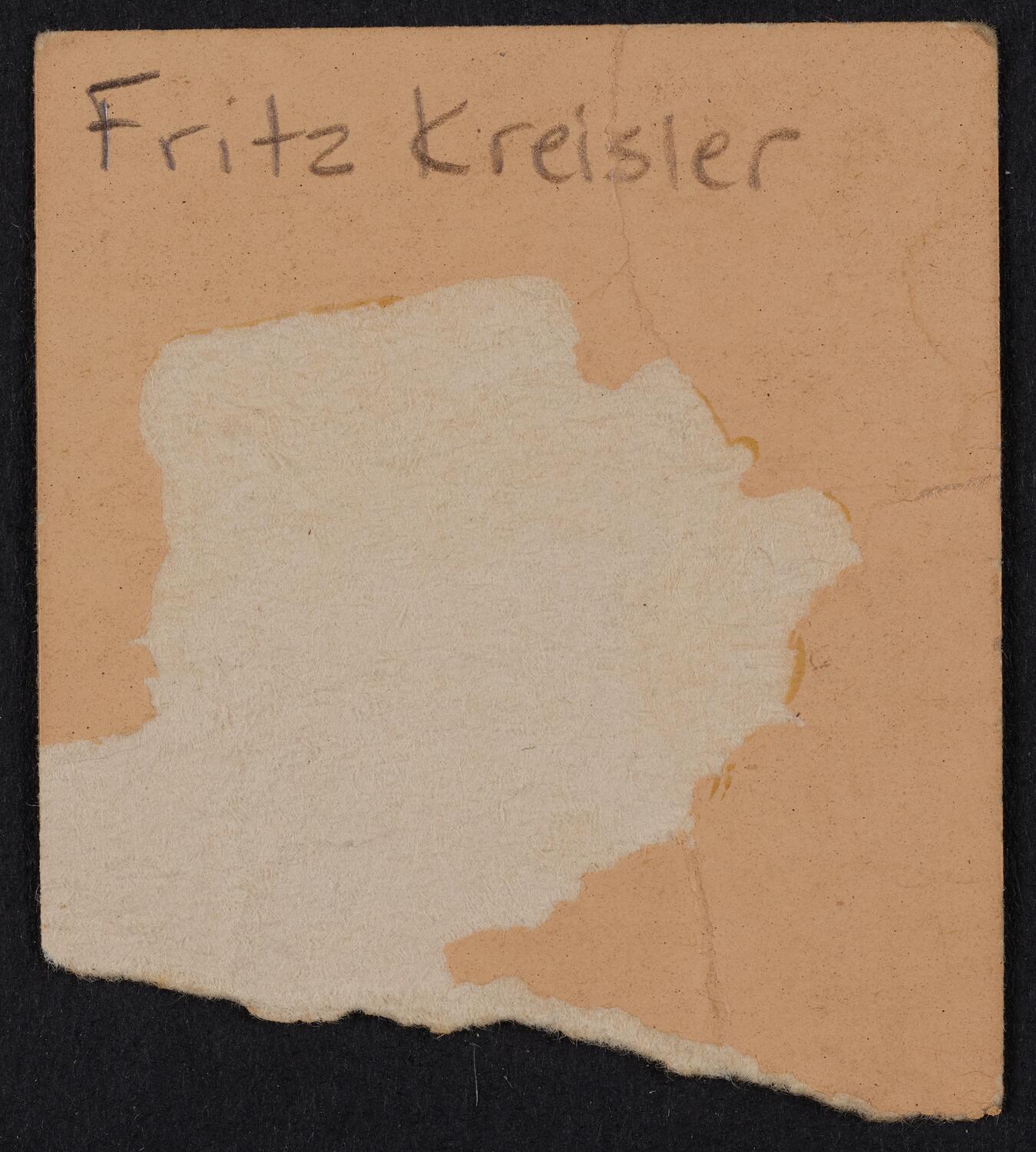 Ticket for Fritz Kreisler, March 17, 1928 (back)
