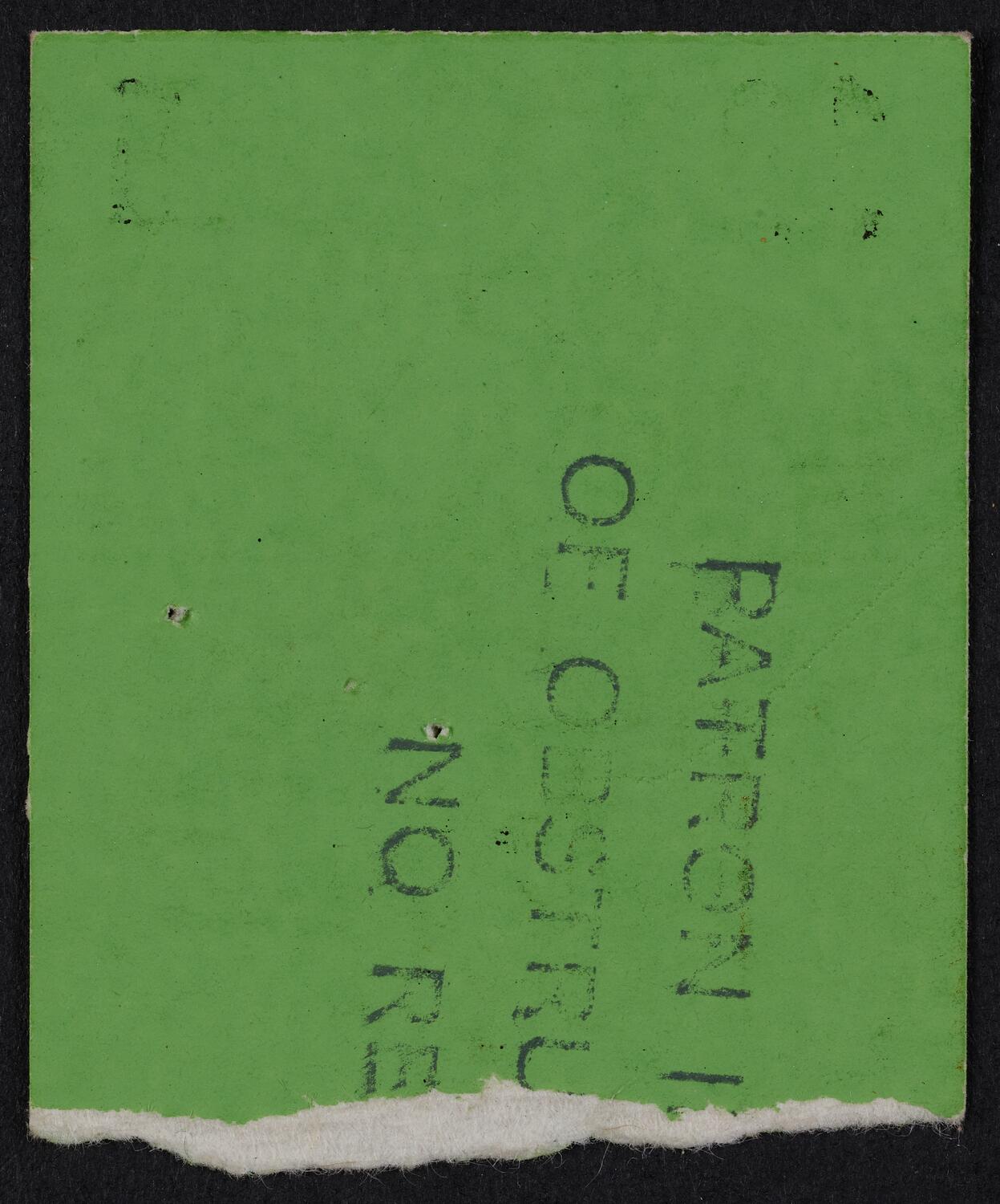 Ticket for Jane Olivor, July 9, 1982 (back)